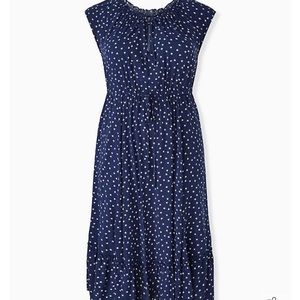 Torrid size 1 blue star dress with pockets.